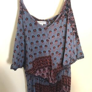 Backless Patterned Maxi